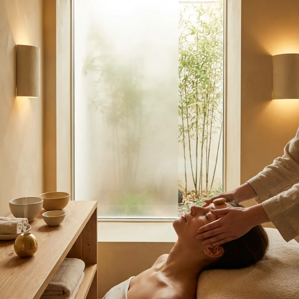 Massage facial japonais d'inspiration Kobido pour femmes 40+, soin anti-âge naturel à La Buisse, Voiron et Coublevie - Praticienne Claire Seymat